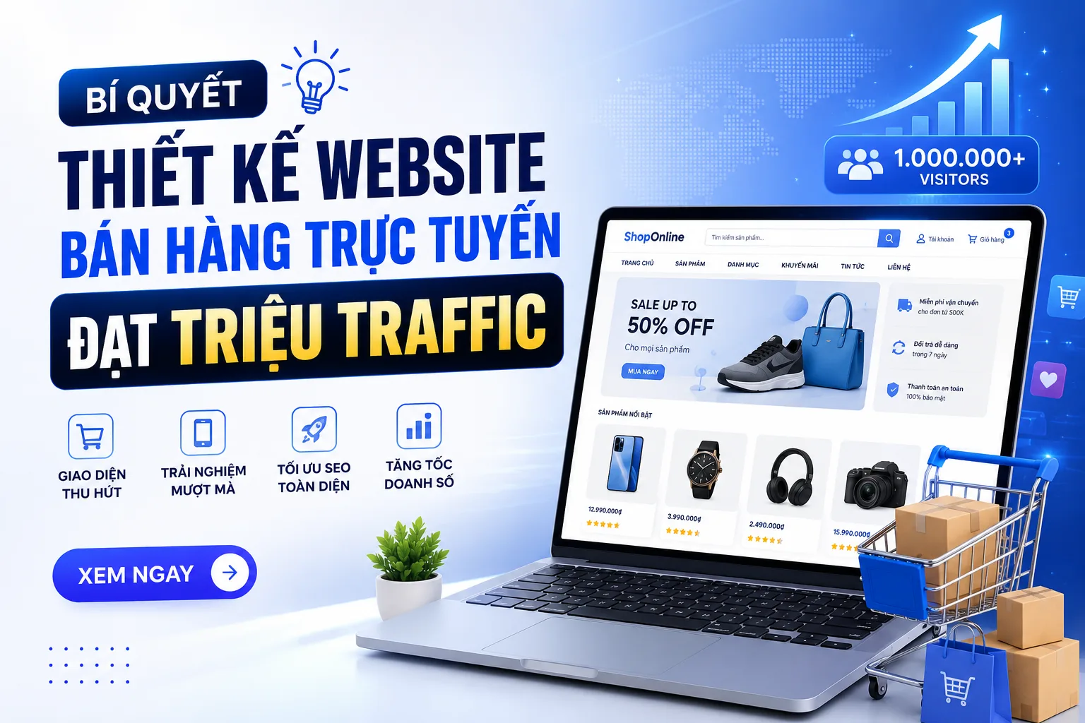 Mẫu website bán hàng chuẩn SEO